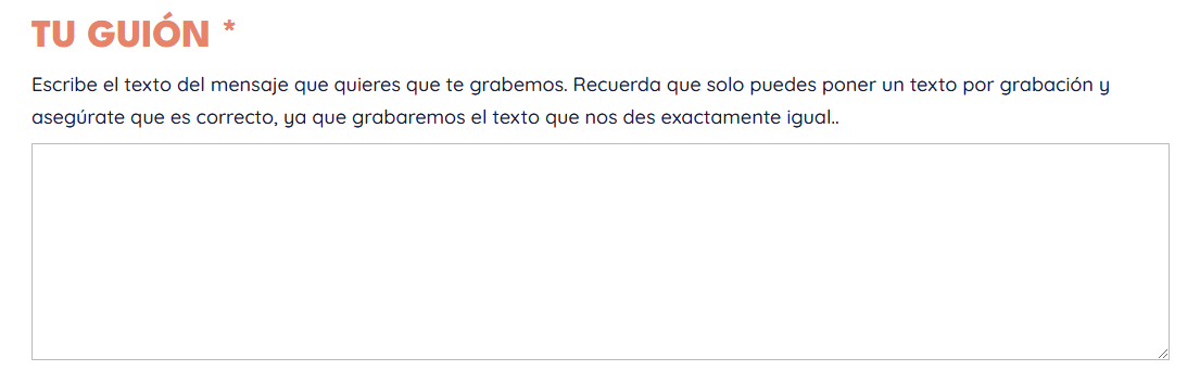 Contratar un mensaje telefonico en varios idiomas Paso guion